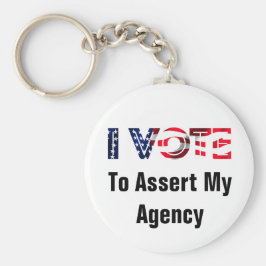 Ik stem voor de benoeming van mijn bureau voor 202 sleutelhanger