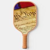 Ik stem voor de bescherming van mijn vrijheid pickleball paddle (Achterkant)