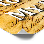 Ik stem voor de bescherming van mijn vrijheid poster (Hoek)