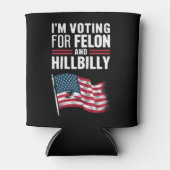 Ik stem voor de Felon & The Hillbilly 2024 Pro Blikjeskoeler (Voorkant)