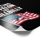 Ik stem voor de Felon & The Hillbilly 2024 Pro Foto Afdruk (Hoek)