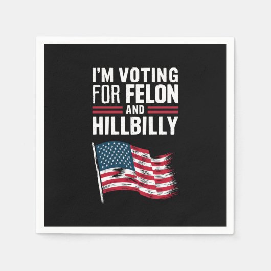 Ik stem voor de Felon & The Hillbilly 2024 Pro Servet (Voorkant)