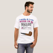 Ik stem voor de individuele eigendomsrechten t-shirt (Voorkant volledig)