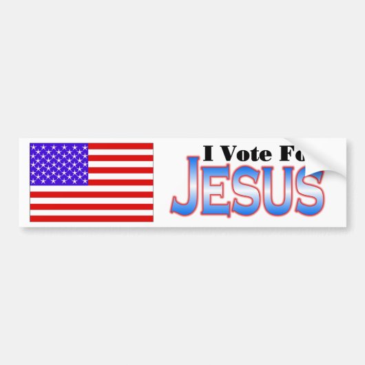 IK STEM VOOR DE JESUS-BUMPERSTICKER BUMPERSTICKER (Voorkant)