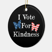 Ik stem voor de moed keramisch ornament (Links)