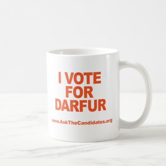 Ik stem voor de Mok in Darfur (Rechts)