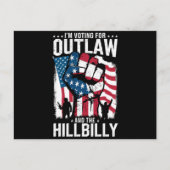 Ik stem voor de Outlaw en de Hillbilly 2024 Briefkaart (Voorkant)