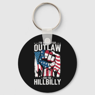 Ik stem voor de Outlaw en de Hillbilly 2024 Sleutelhanger