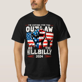 Ik stem voor de Outlaw en de Hillbilly 2024 T-shirt