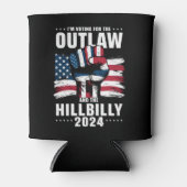 Ik stem voor de Outlaw en de Hillbilly 2024 VS Blikjeskoeler (Voorkant)