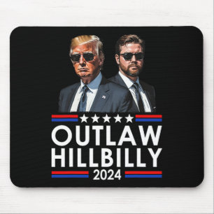 Ik stem voor de Outlaw en de Hillbilly Trump Muismat
