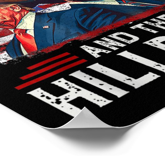 Ik stem voor de Outlaw en de Hillbilly Trump Poster (Hoek)