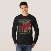 Ik stem voor de Outlaw Hillbilly 2024 Amerikaanse T-shirt (Voorkant volledig)