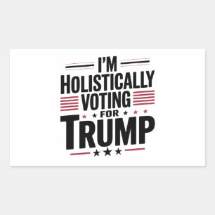 Ik stem voor de verkiezing van Trump in Kamala Rechthoekige Sticker