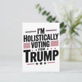 Ik stem voor de verkiezing van Trump in Kamala Uitnodiging Briefkaart (Staand voorkant)