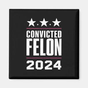 Ik stem voor de veroordeelde misdadiger Pro Trump  Magneet