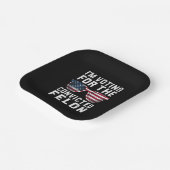 Ik stem voor de veroordeelde misdadiger Pro Trump  Papieren Bordje (Gebogen)