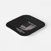 Ik stem voor de veroordeelde misdadiger Pro Trump  Papieren Bordje (Gebogen)