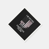 Ik stem voor de veroordeelde misdadiger Pro Trump Servet (Hoek)