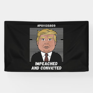 Ik stem voor de veroordeelde misdadiger Pro Trump  Spandoek