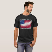 Ik stem voor de veroordeelde misdadiger Retro USA  T-shirt (Voorkant volledig)