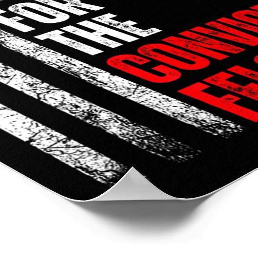 Ik stem voor de veroordeelde misdadiger Trump 2024 Poster (Hoek)