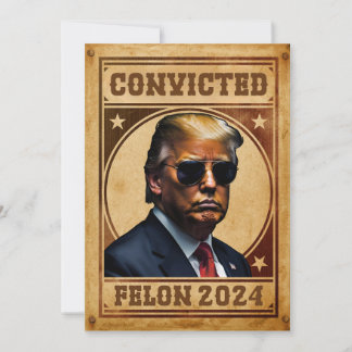 Ik stem voor de veroordeelde misdadiger Trump Mugs Kaart
