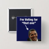 Ik stem voor die Button van Obama (Voorkant /achterkant)
