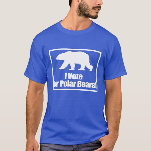 Ik stem voor het Shirt van Polar Beren Activist (Voorkant)
