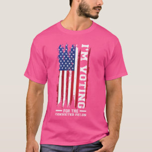 Ik stem voor het veroordeelde misdadige President T-shirt