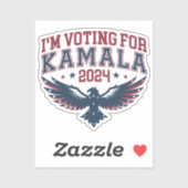 Ik stem voor Kamala 2024 Sticker (Vel)