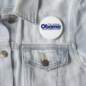 Ik stem voor Obama Ronde Button 5,7 Cm (In situ)