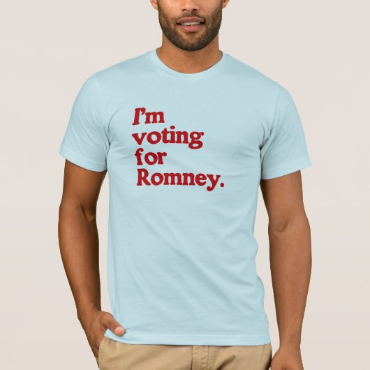IK STEM VOOR ROMNEY T-SHIRT (Voorkant)
