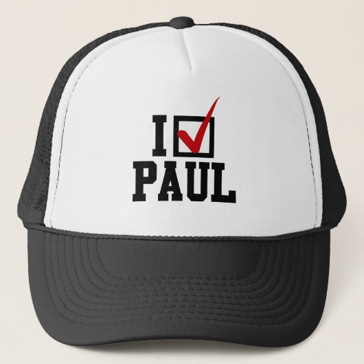 IK STEM VOOR RON PAUL TRUCKER PET (Voorkant)