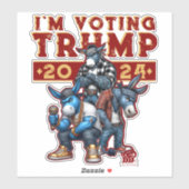 IK STEM VOOR TRUMP 2024 STICKER (Vel)