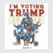 IK STEM VOOR TRUMP 2024 STICKER (Vel)