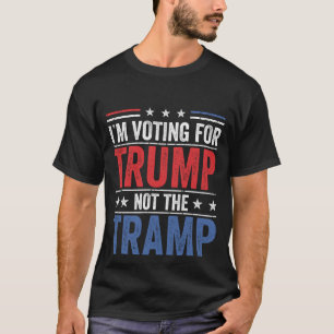 Ik stem voor Trump, niet voor Tramp 2024 T-shirt