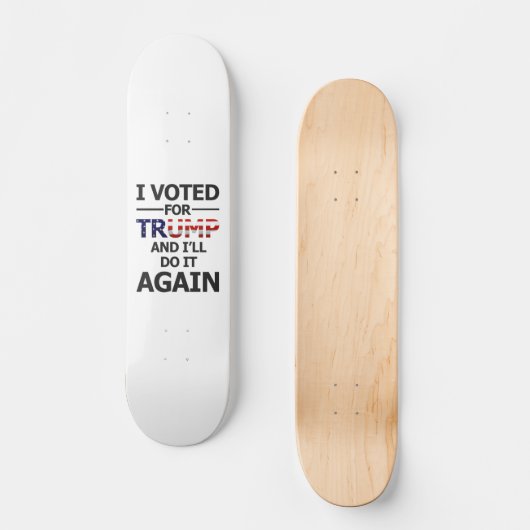 Ik stem voor Trump Persoonlijk Skateboard (Voorkant)
