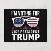 Ik stem voor Vice-President Trump 2024 Briefkaart (Voorkant)