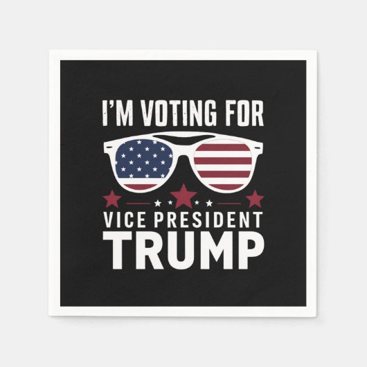 Ik stem voor Vice-President Trump 2024 Servet (Voorkant)