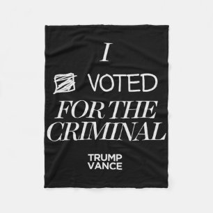 Ik Stemde Op De Criminele Grunge Stijl Sarcasme Tr Fleece Deken