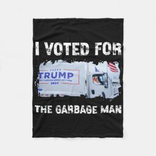 Ik Stemde Op De Garge Man Trump Garge Vrachtwagen Fleece Deken