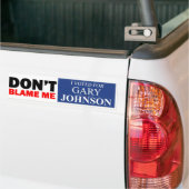 Ik stemde op GARY JOHNSON Bumpersticker (Op Truck)