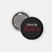 Ik stemde op JESUS Christen Magneet (Voorkant / Achterkant)