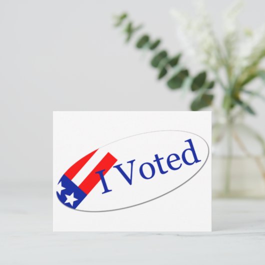 Ik stemde tegen Sticker Briefkaart (Staand voorkant)