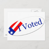 Ik stemde tegen Sticker Briefkaart (Voorkant / Achterkant)