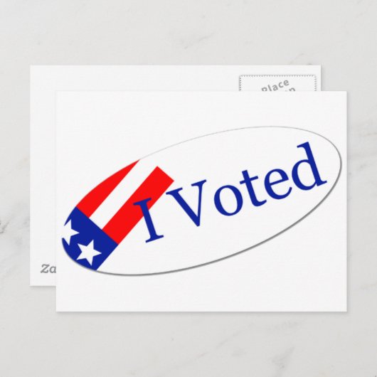 Ik stemde tegen Sticker Briefkaart (Voorkant / Achterkant)