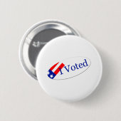 Ik stemde tegen Sticker Ronde Button 5,7 Cm (Voorkant /achterkant)