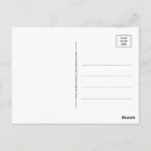 Ik stemde voor zwart wit vogel illustratie kale ad briefkaart (Achterkant)