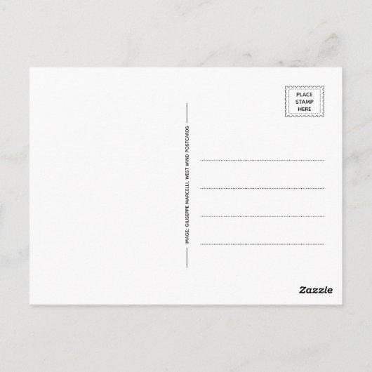 Ik stemde voor zwart wit vogel illustratie kale ad briefkaart (Achterkant)